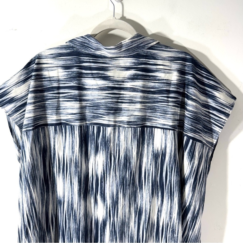Carla Rockmore Cinch Waist Shirt Dress Mixed Print - Picture 10 of 14